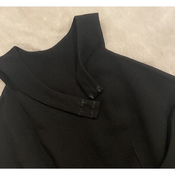 Ramy Brook Black Halter Jumpsuit XS 0 Wide Leg Twist Front Open Back Romper - Picture 10 of 13